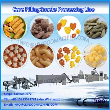 corn puffed snack food making machinery core cheese /corn puff extruder machine chocolate filling snack food manufacturing plant