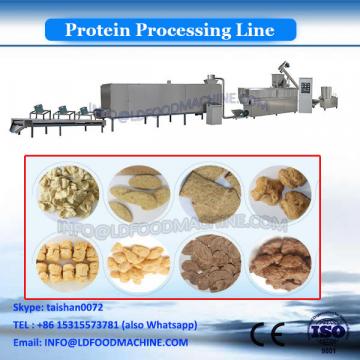 Extruded artificial soy protein chunks nuggets manufacturing machinery line