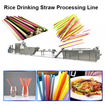 Rice Drinking Straw Processing Line Pasta Macaroni Straw Food Making Machine