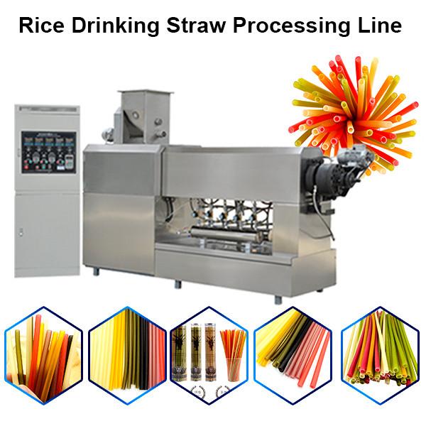 2020 Edible rice straw making machine drinking straw machine production line #3 image